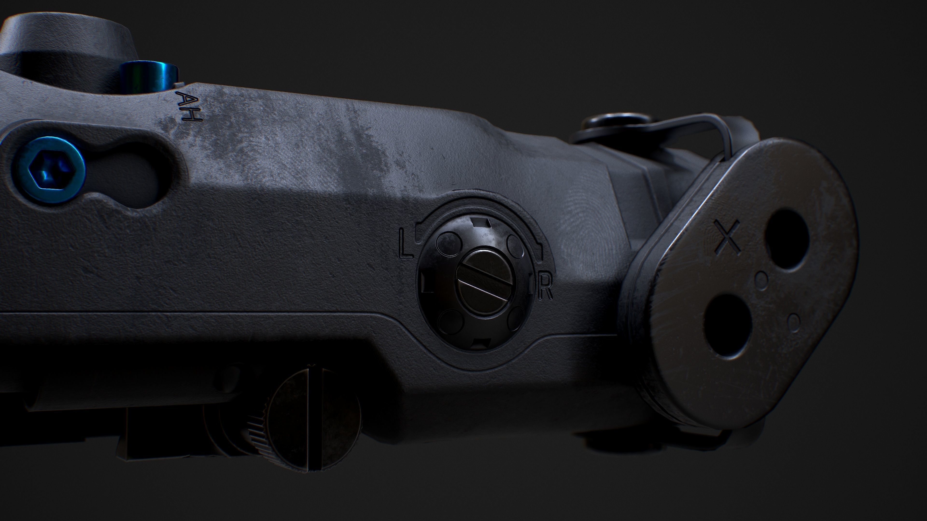 EOTECH ATPIAL AN PEQ15 AIMING LASER Low-poly 3D model_9