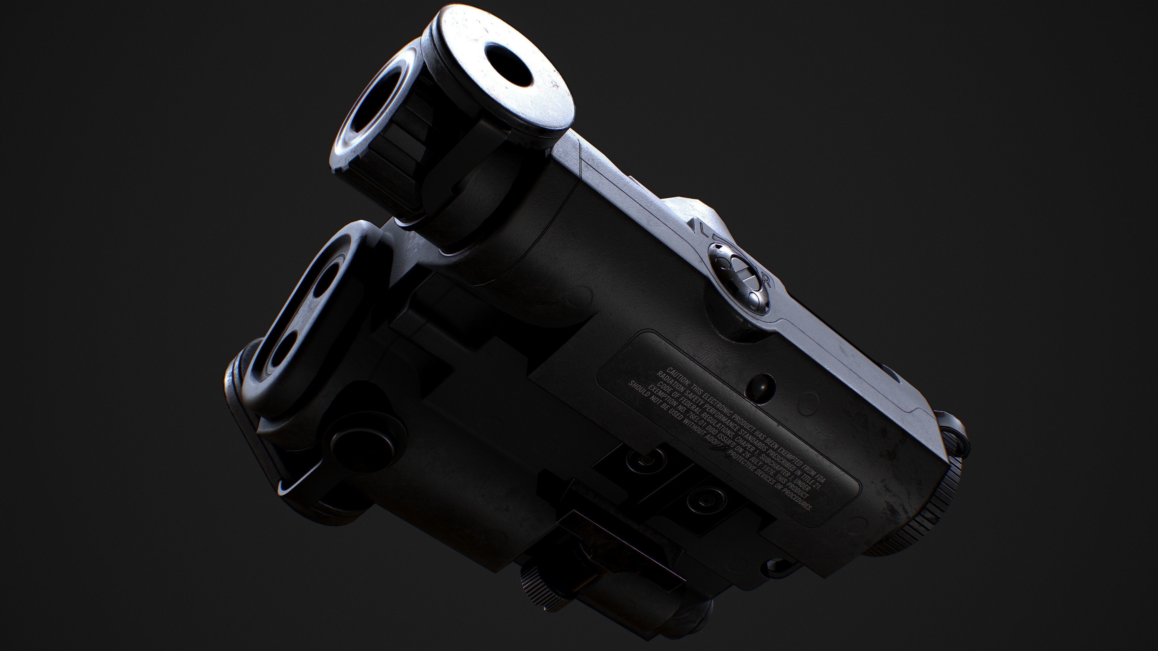 EOTECH ATPIAL AN PEQ15 AIMING LASER Low-poly 3D model_7