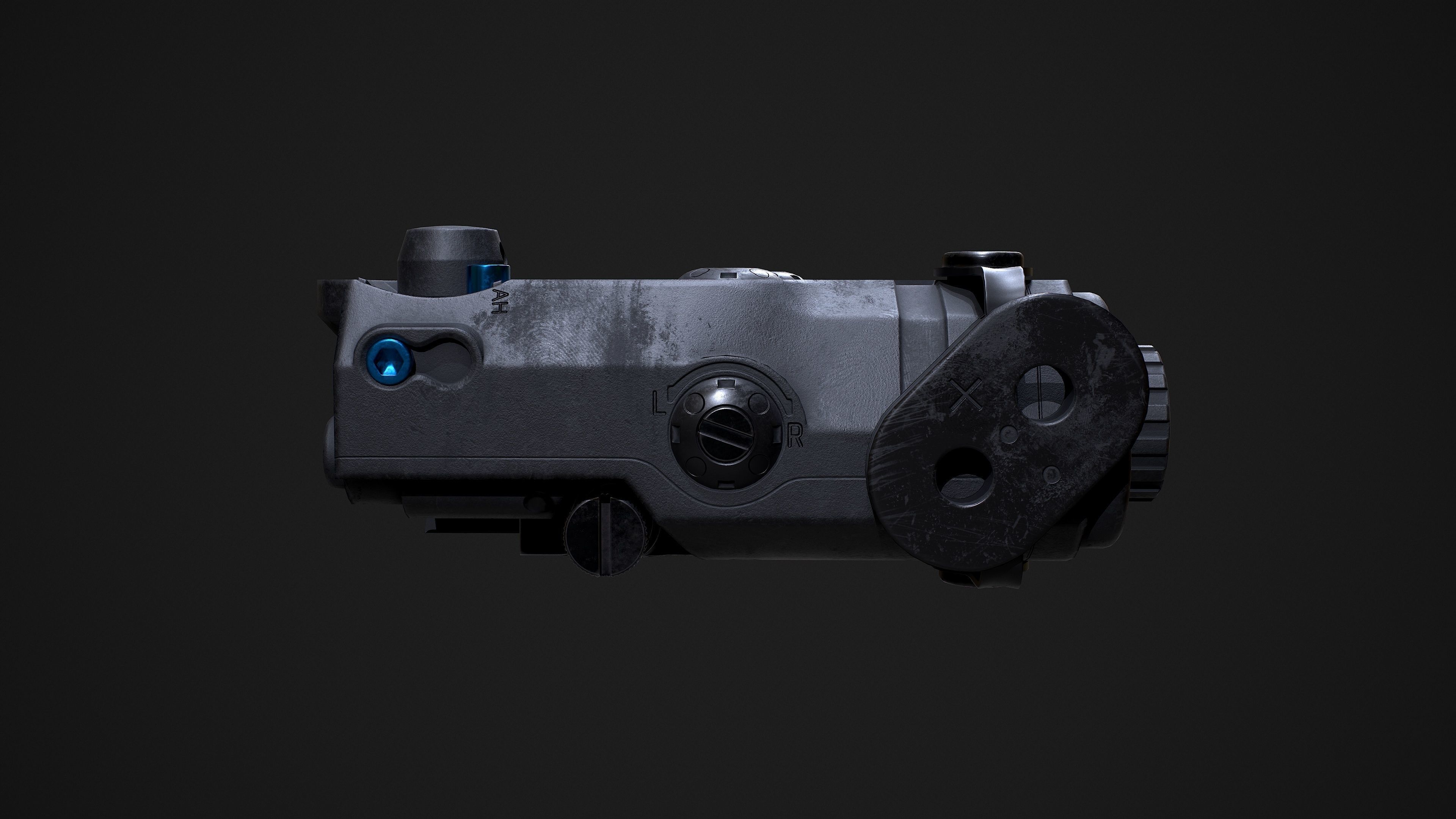 EOTECH ATPIAL AN PEQ15 AIMING LASER Low-poly 3D model_15