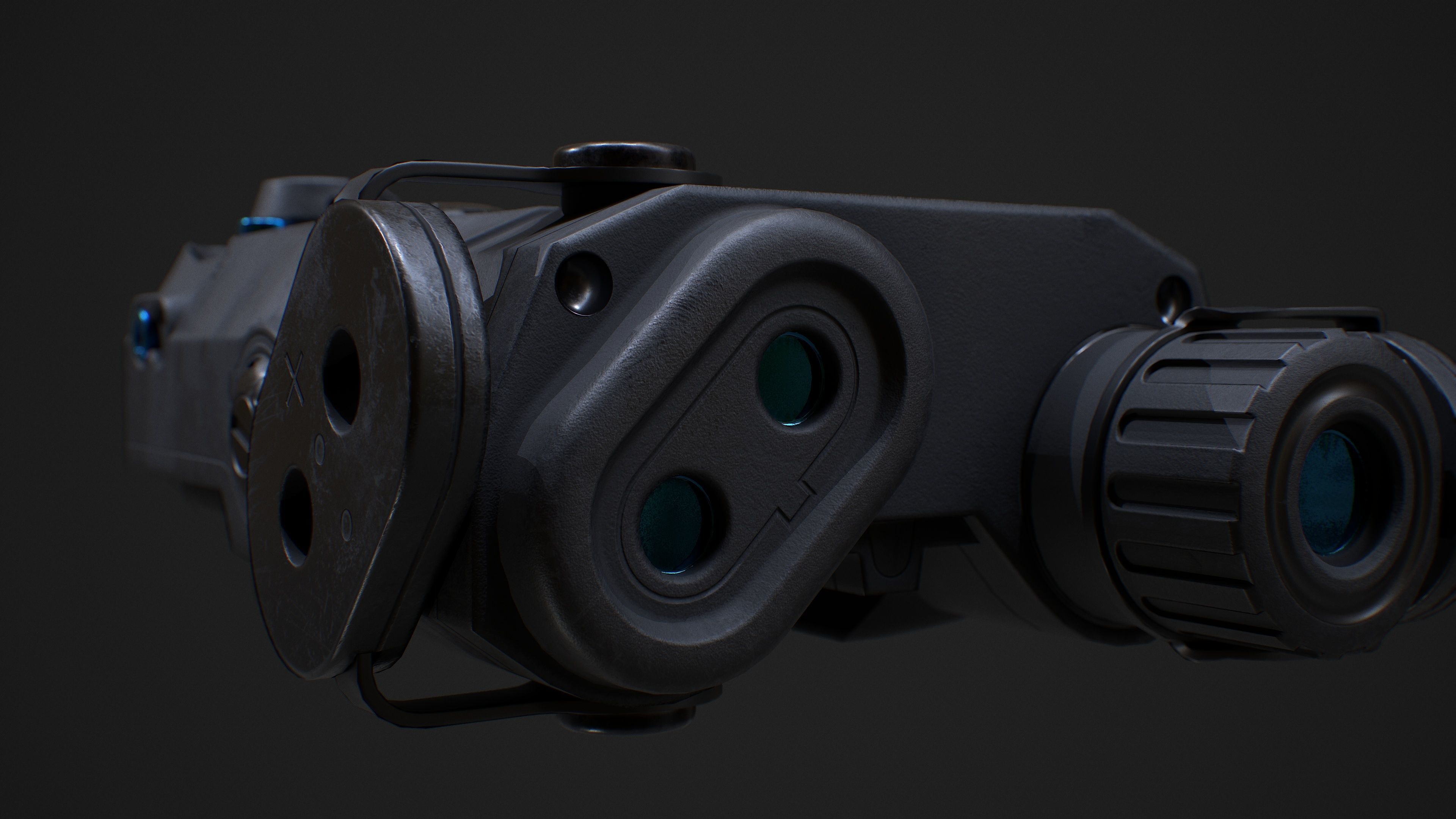 EOTECH ATPIAL AN PEQ15 AIMING LASER Low-poly 3D model_8