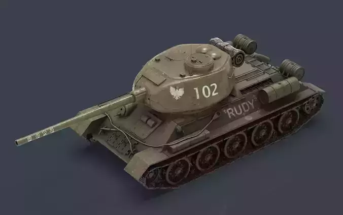 T-34 85 RUDY 3D model