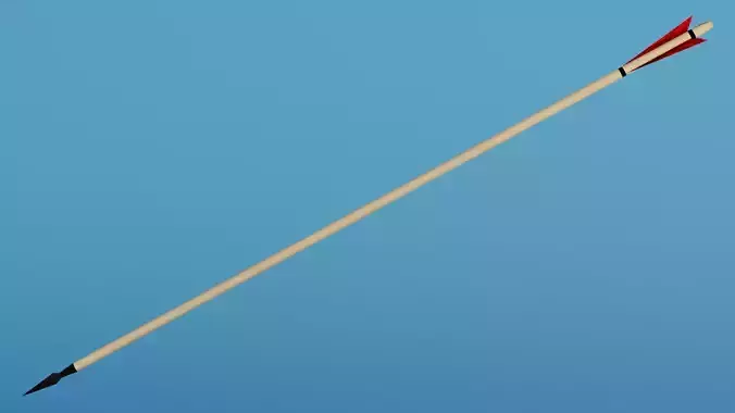 Bodkin Arrow Low-poly 3D model