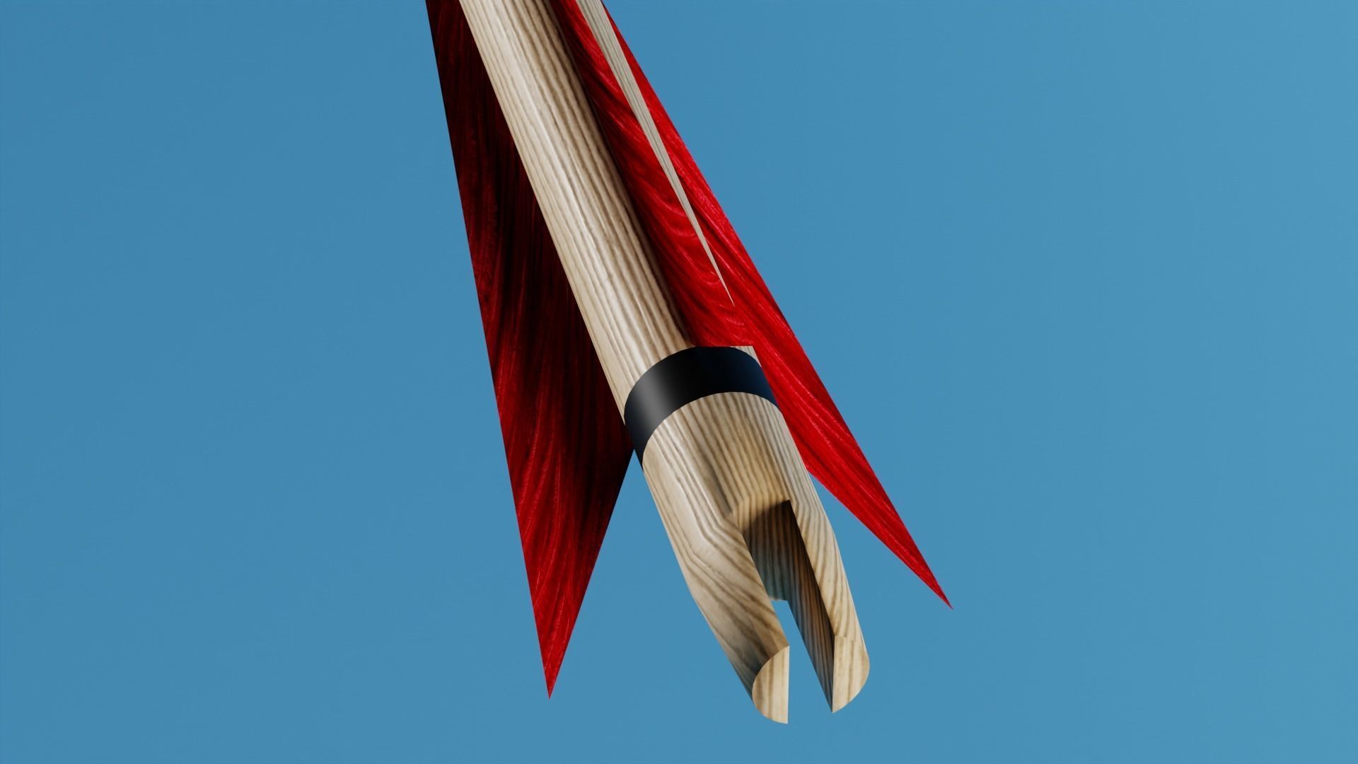 Bodkin Arrow Low-poly 3D model_5