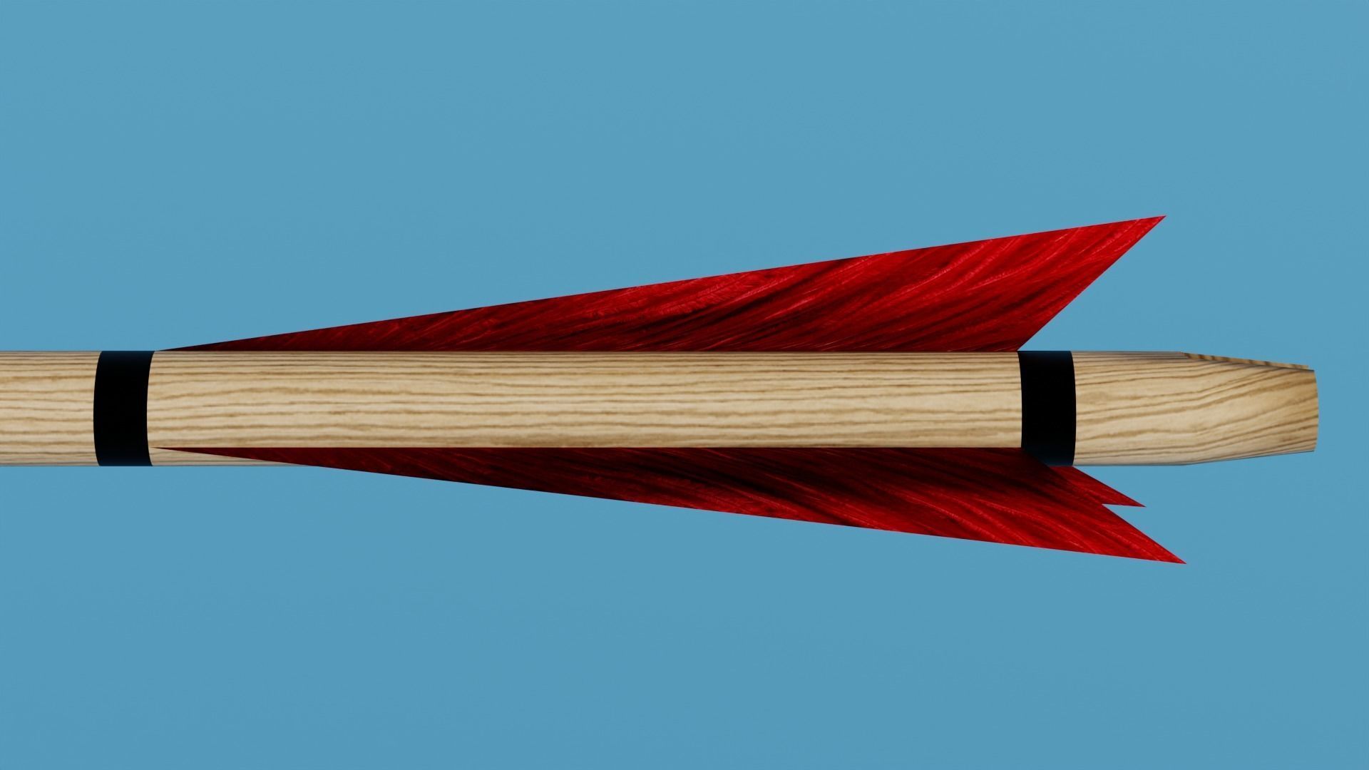 Bodkin Arrow Low-poly 3D model_4