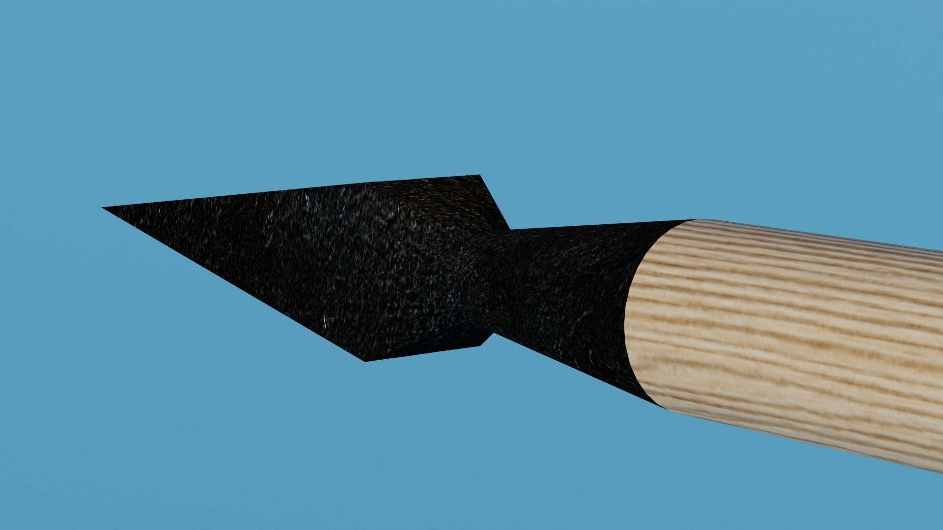 Bodkin Arrow Low-poly 3D model_2