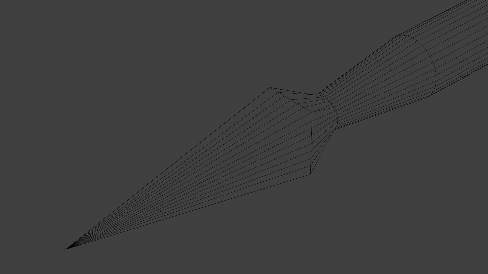 Bodkin Arrow Low-poly 3D model_8