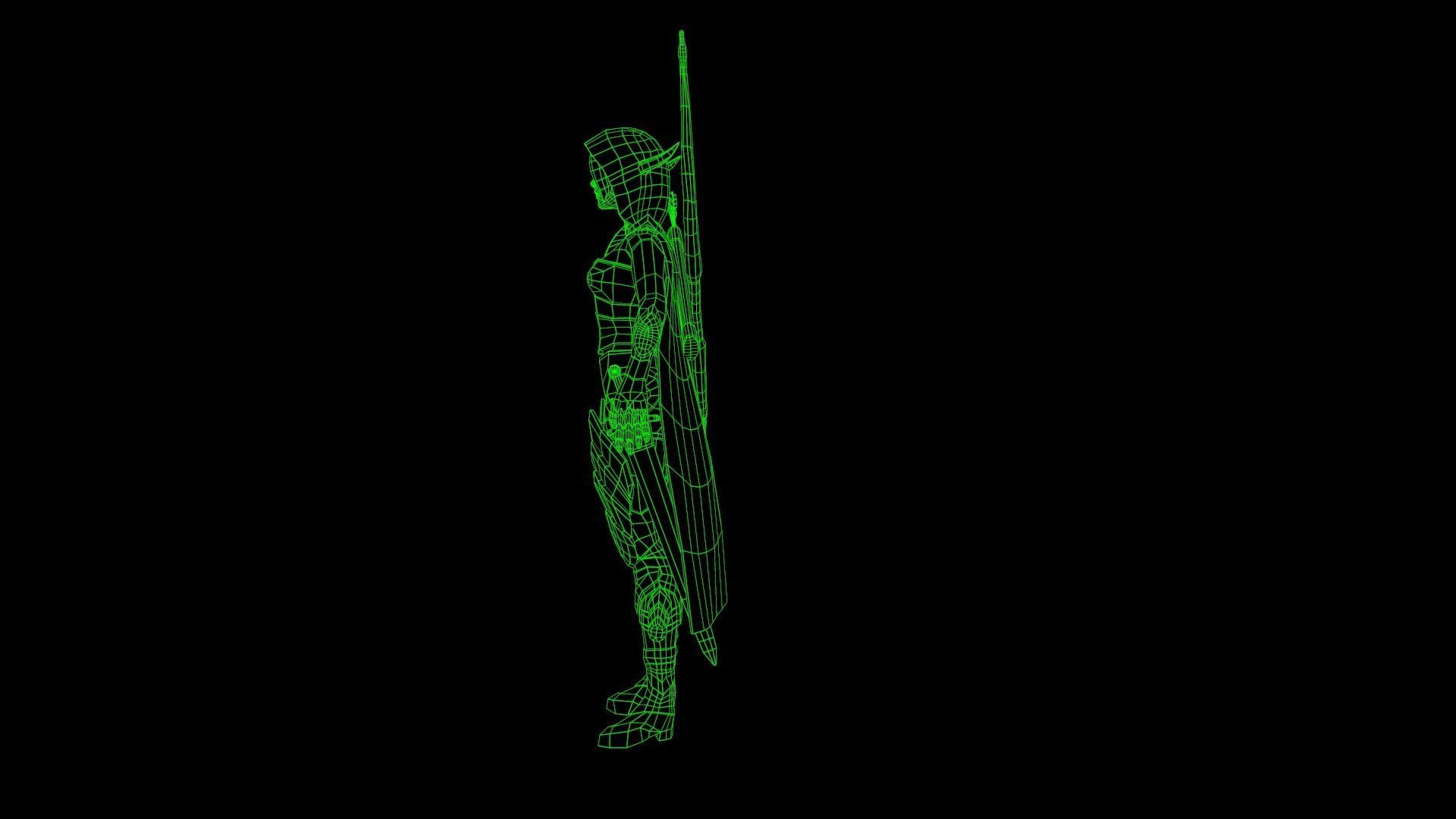 Elf Warrior - Game Ready Character Low-poly 3D model_7