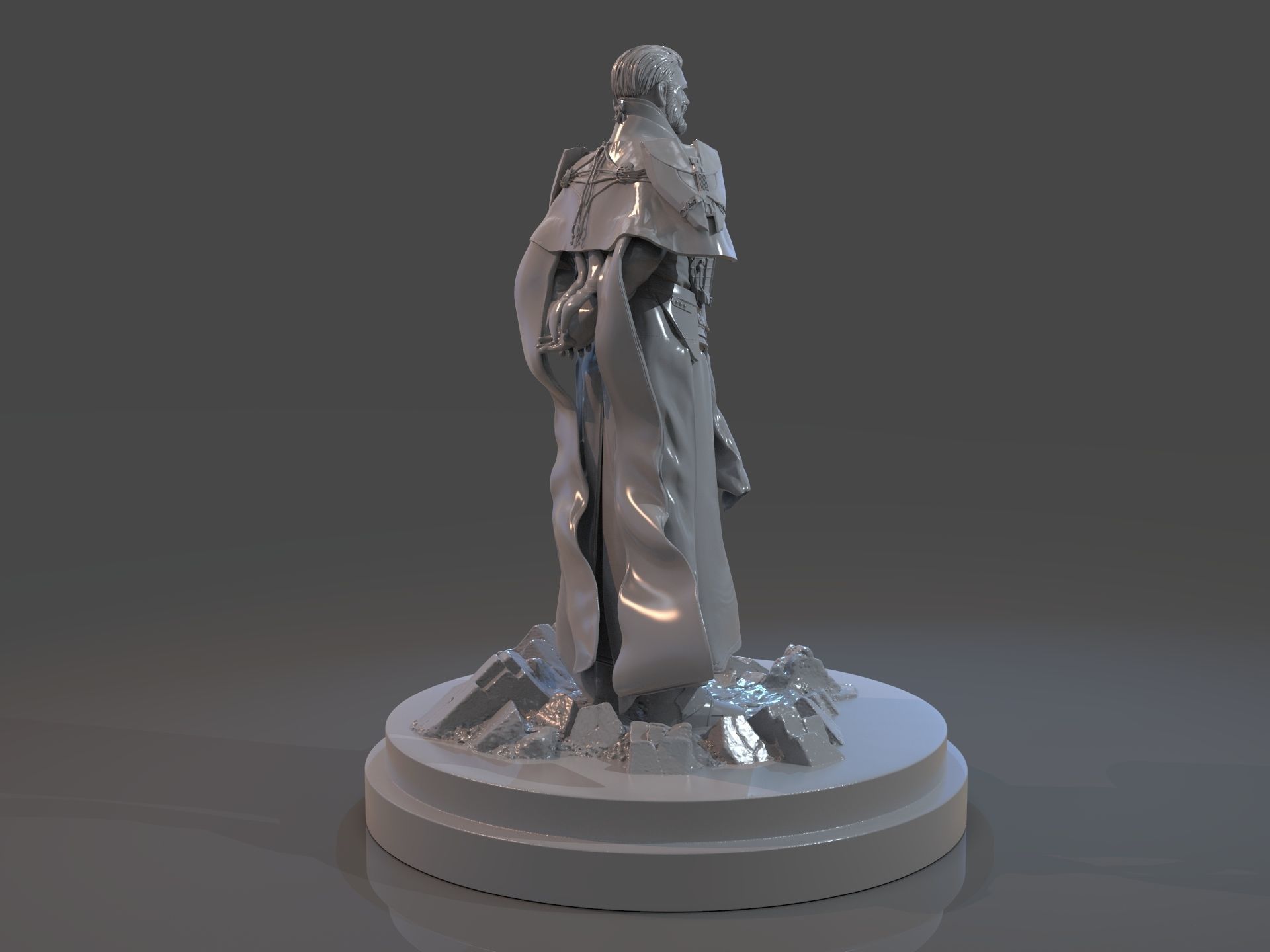 Emperor Valkorion Sculpture 3D Print Full 3D print model_6