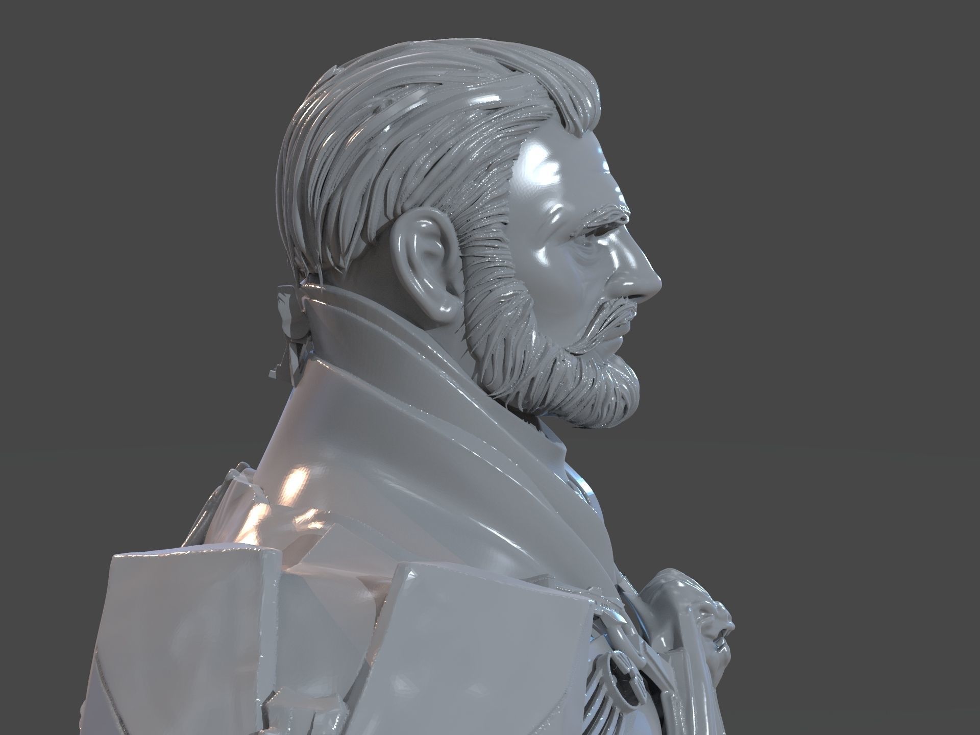 Emperor Valkorion Sculpture 3D Print Full 3D print model_25