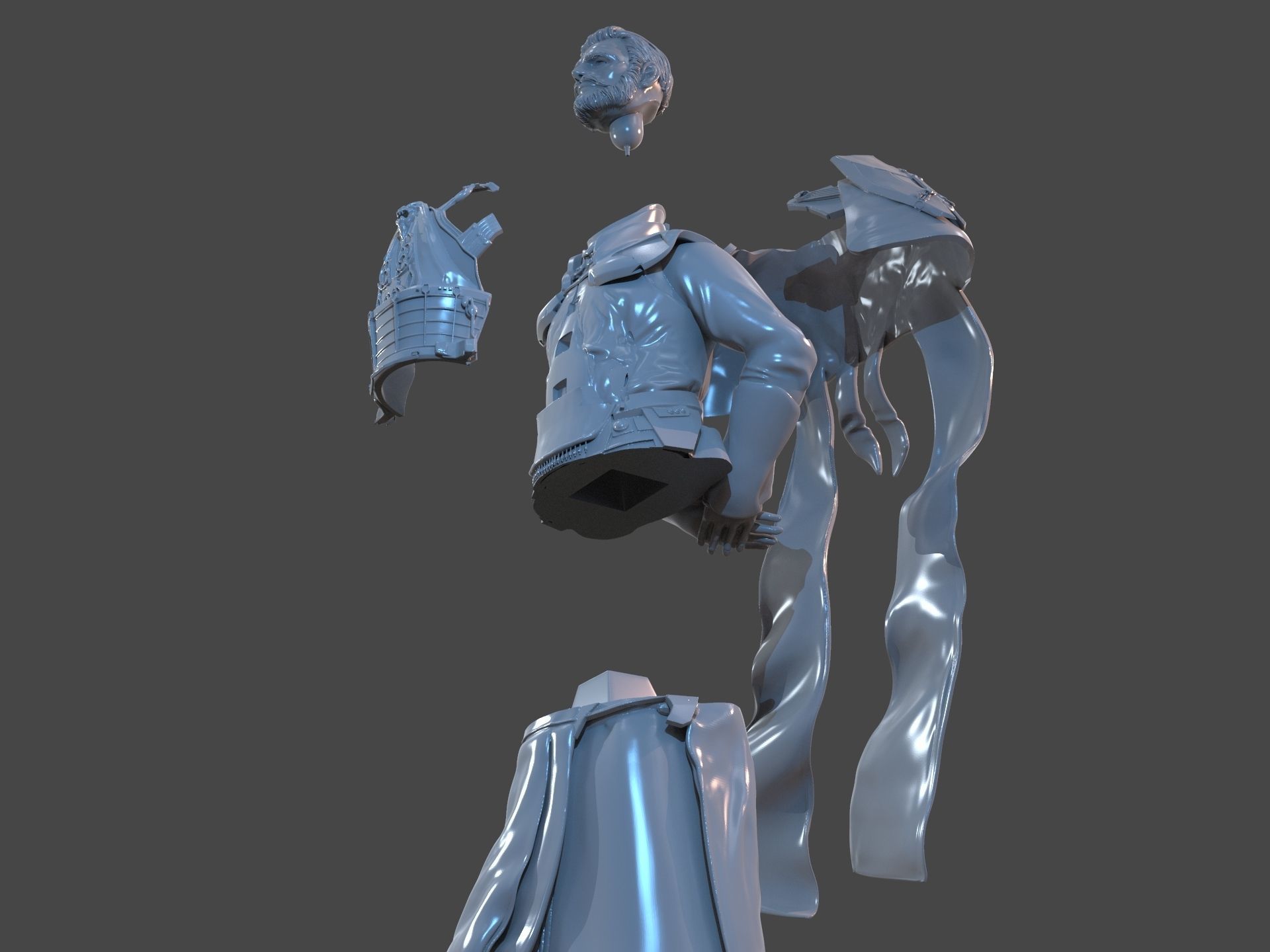 Emperor Valkorion Sculpture 3D Print Full 3D print model_36