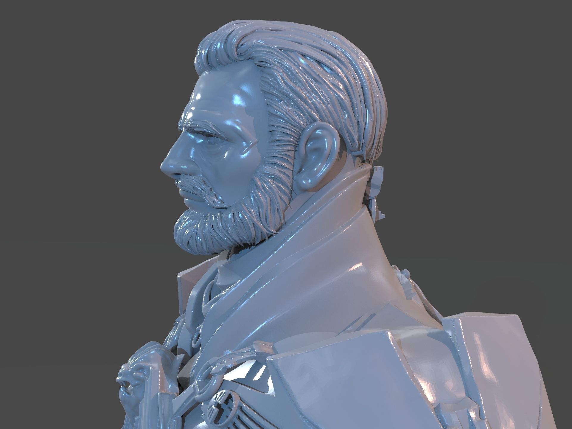 Emperor Valkorion Sculpture 3D Print Full 3D print model_21