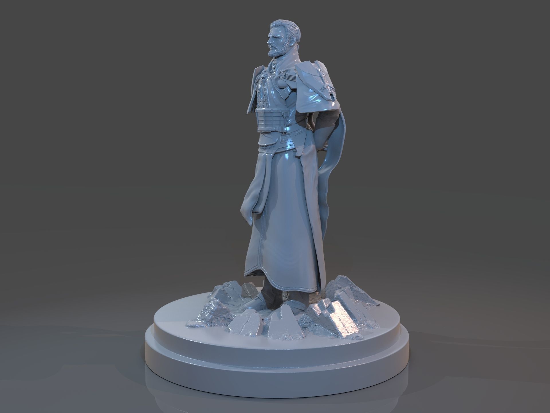 Emperor Valkorion Sculpture 3D Print Full 3D print model_2