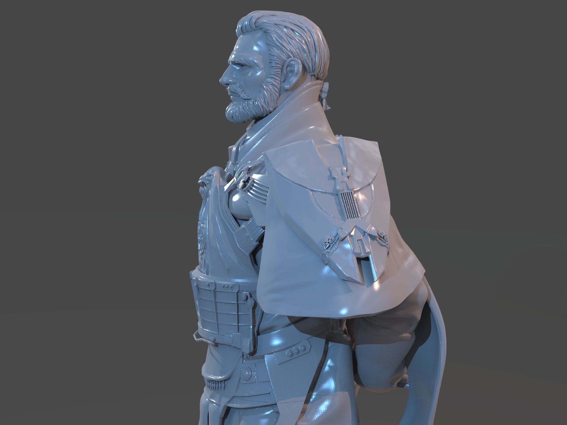 Emperor Valkorion Sculpture 3D Print Full 3D print model_12