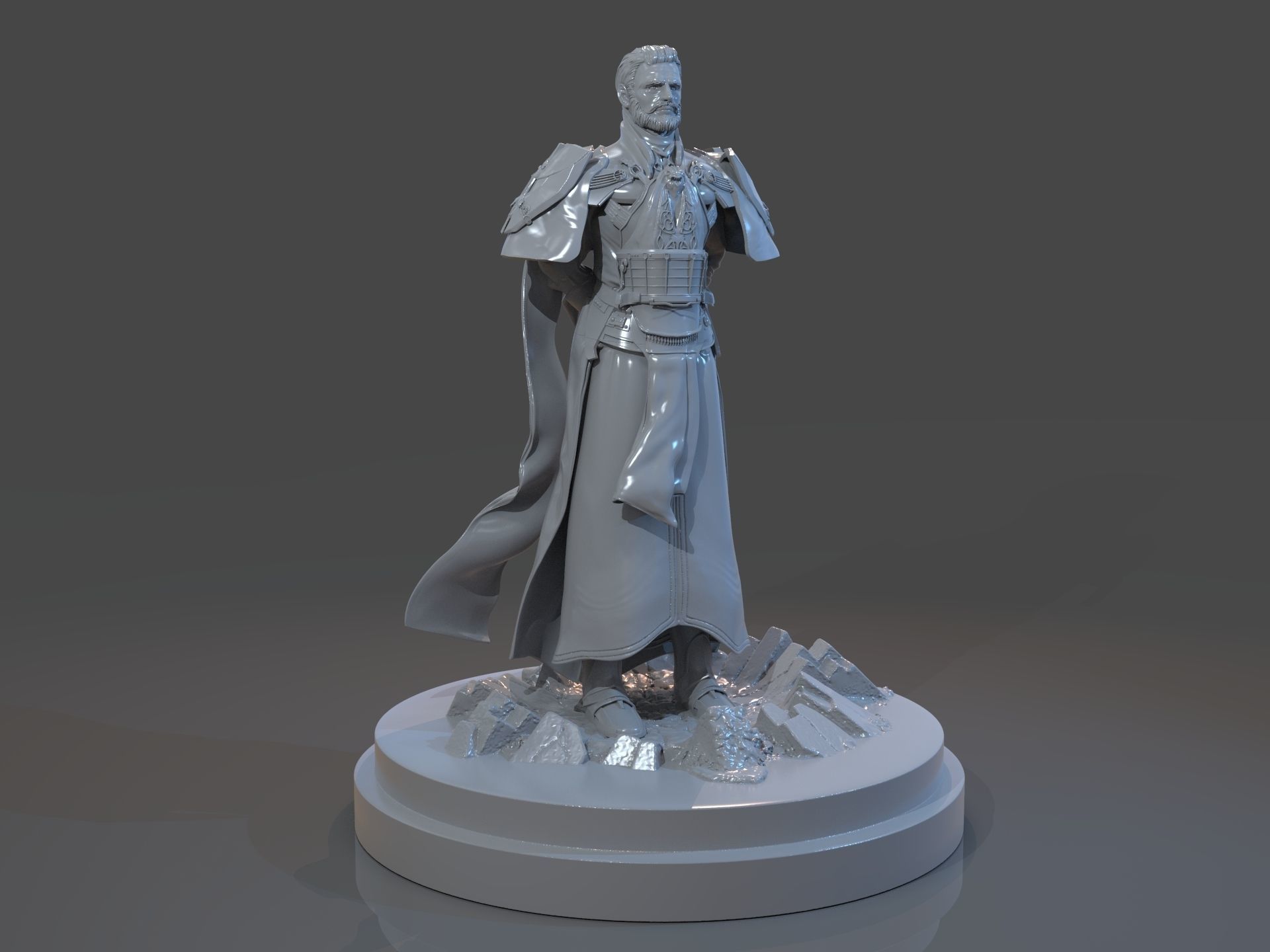 Emperor Valkorion Sculpture 3D Print Full 3D print model_9