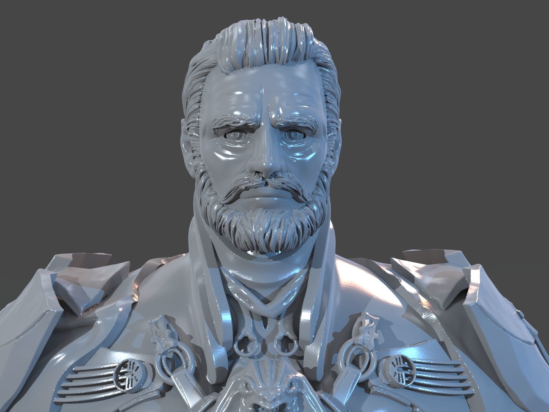 Emperor Valkorion Sculpture 3D Print Full 3D print model_19