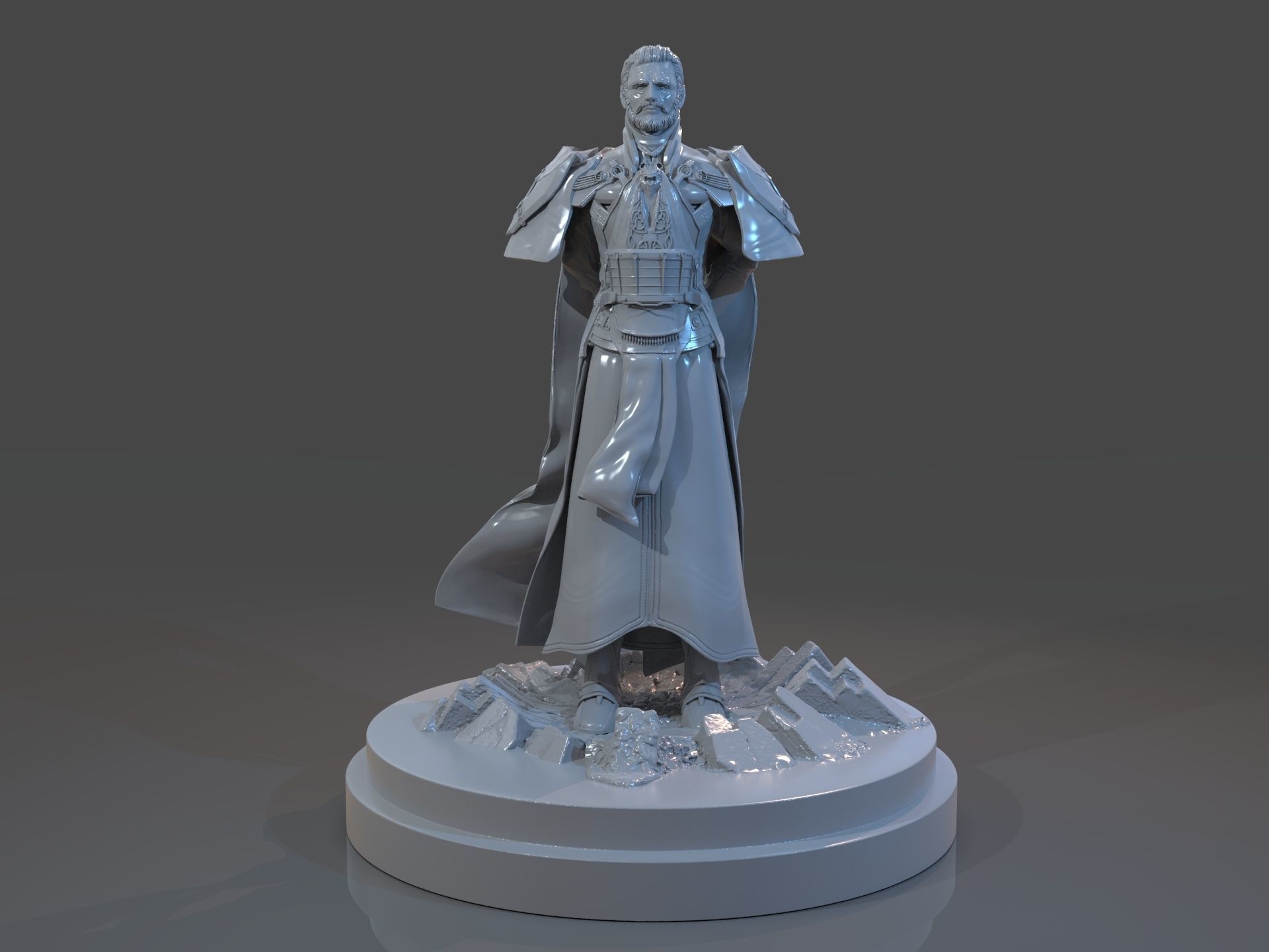 Emperor Valkorion Sculpture 3D Print Full 3D print model_1