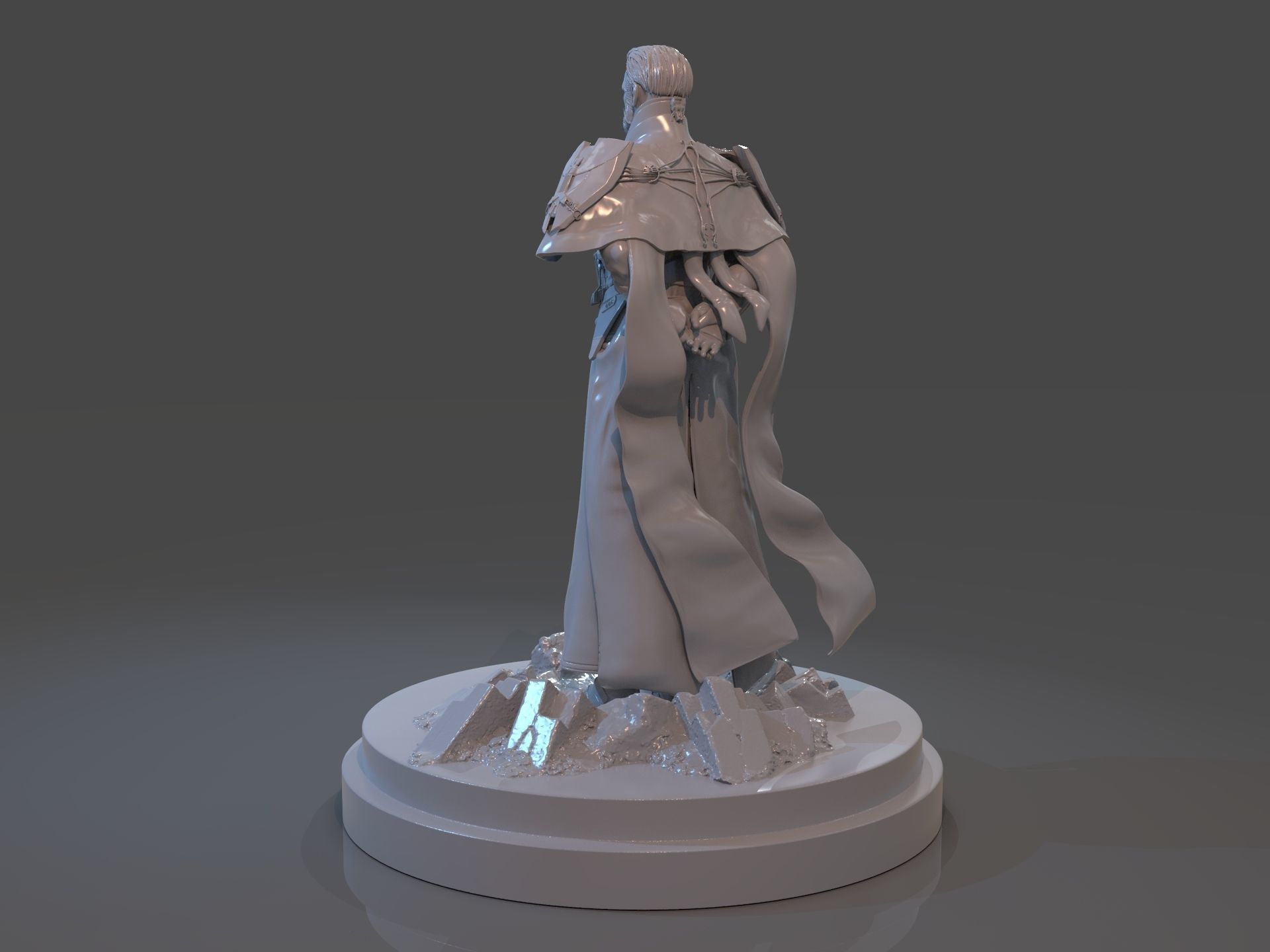 Emperor Valkorion Sculpture 3D Print Full 3D print model_4