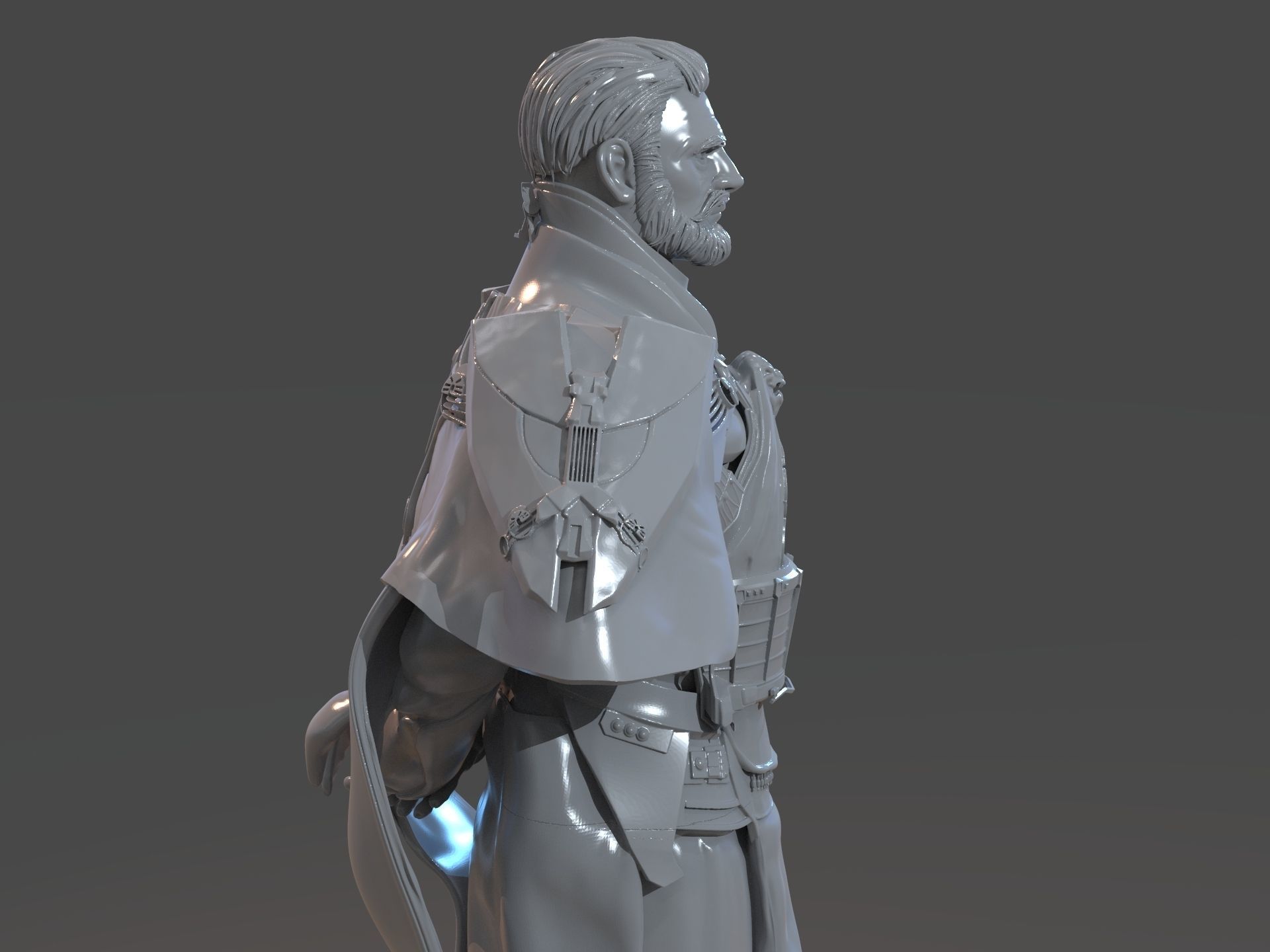 Emperor Valkorion Sculpture 3D Print Full 3D print model_17