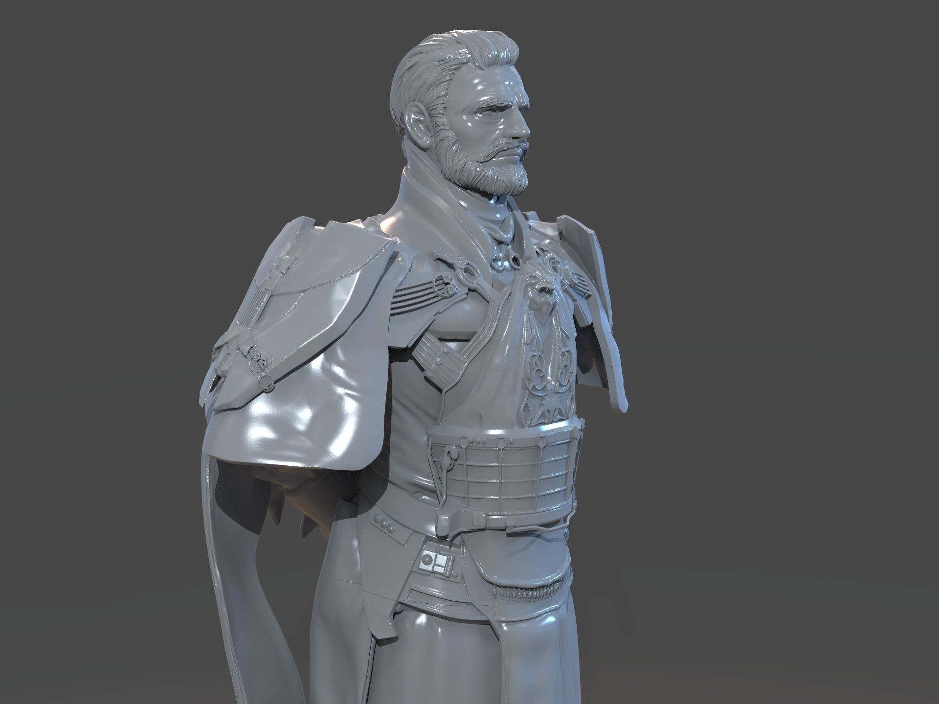 Emperor Valkorion Sculpture 3D Print Full 3D print model_18