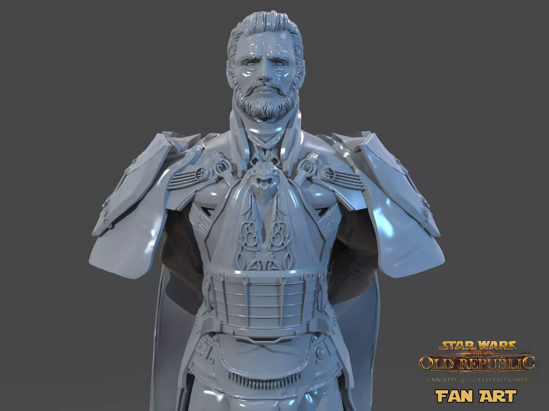 Emperor Valkorion Sculpture 3D Print Full 3D print model_0