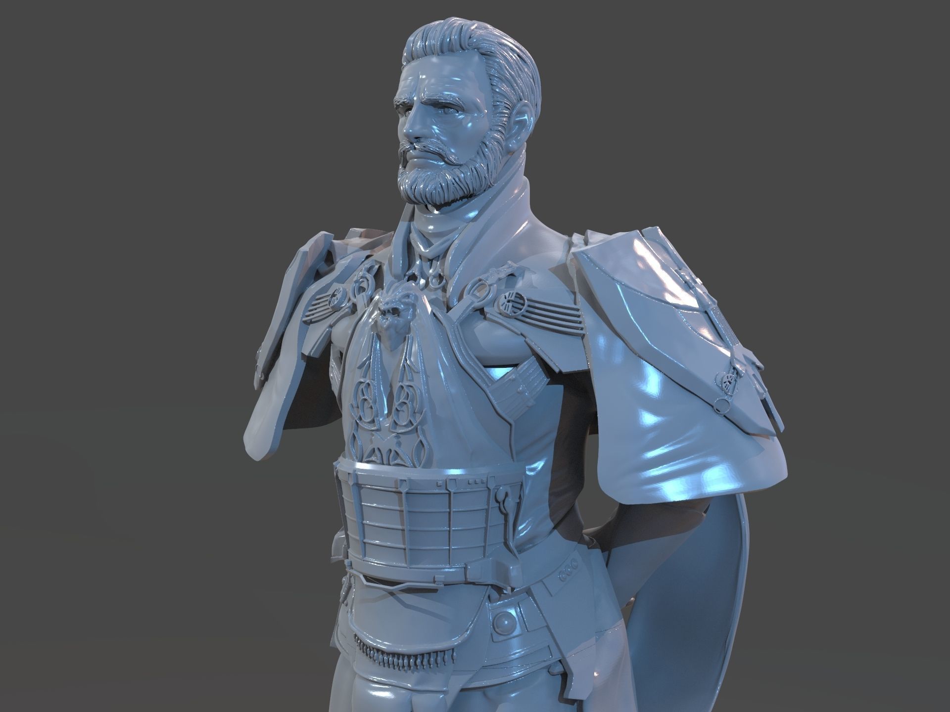 Emperor Valkorion Sculpture 3D Print Full 3D print model_11