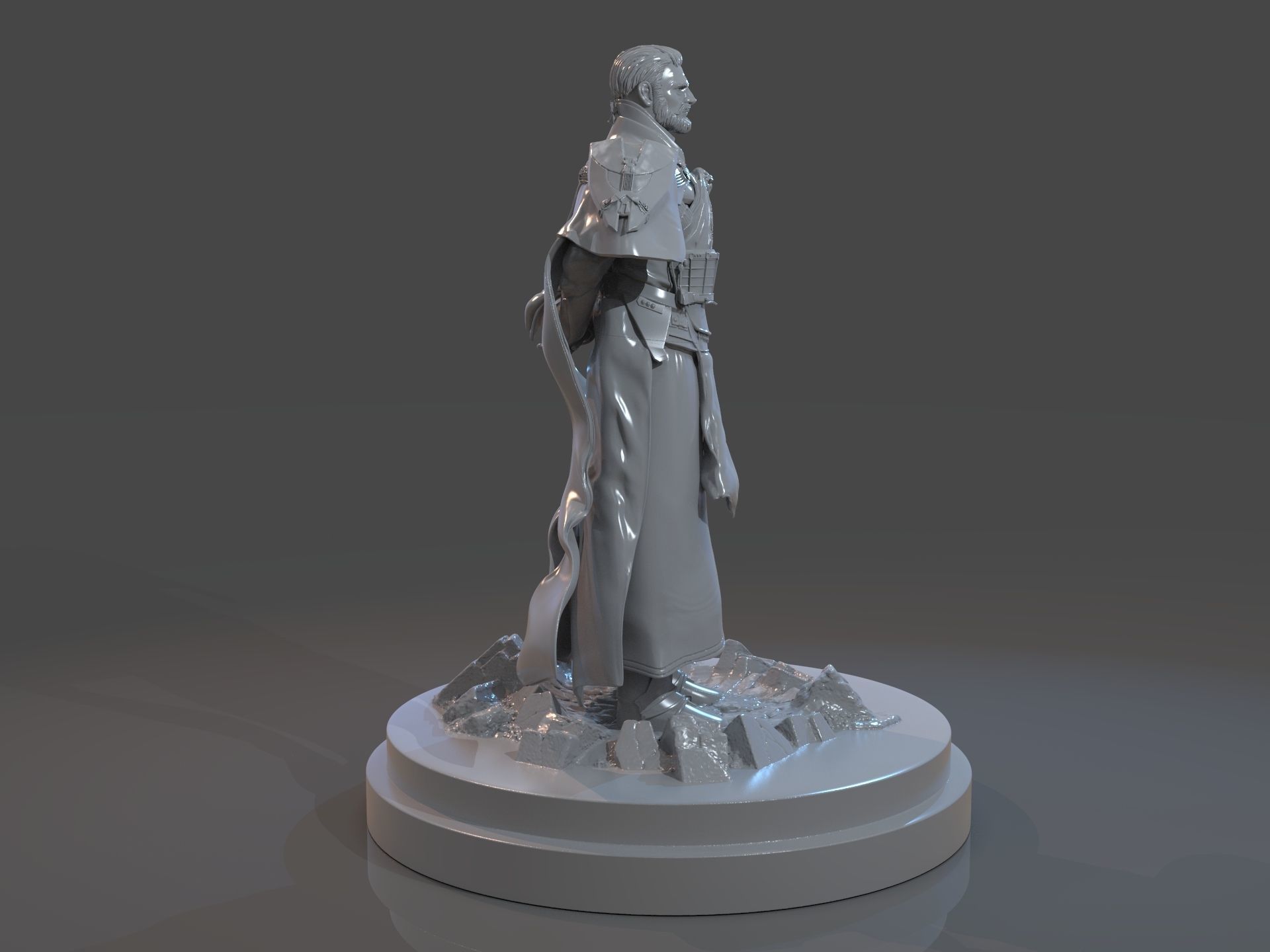 Emperor Valkorion Sculpture 3D Print Full 3D print model_7
