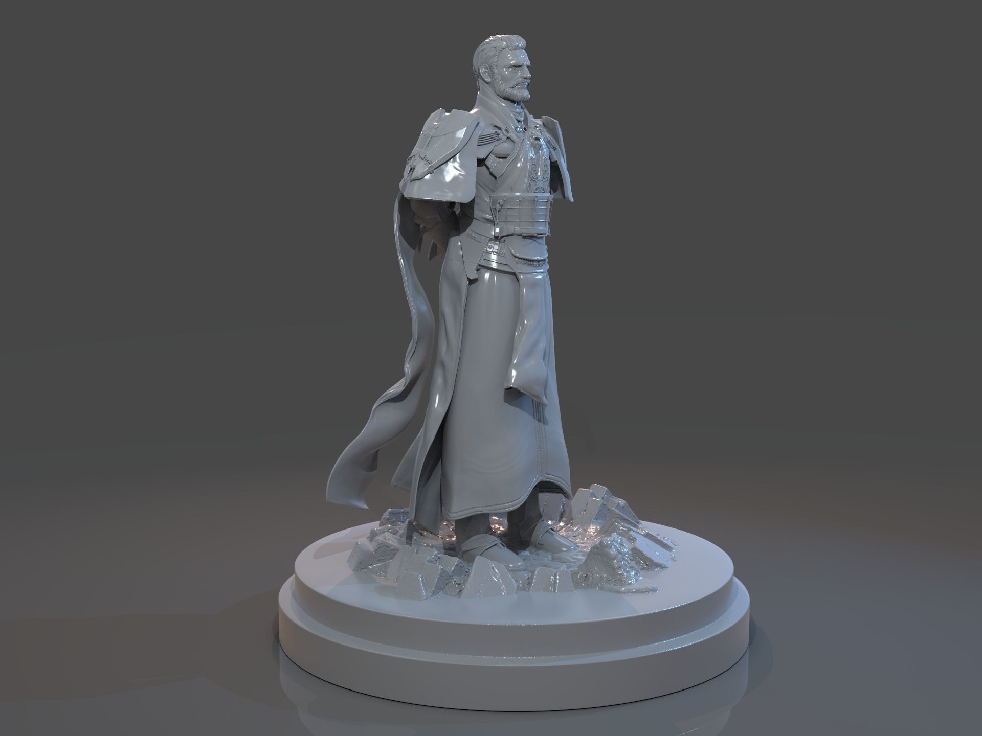 Emperor Valkorion Sculpture 3D Print Full 3D print model_8