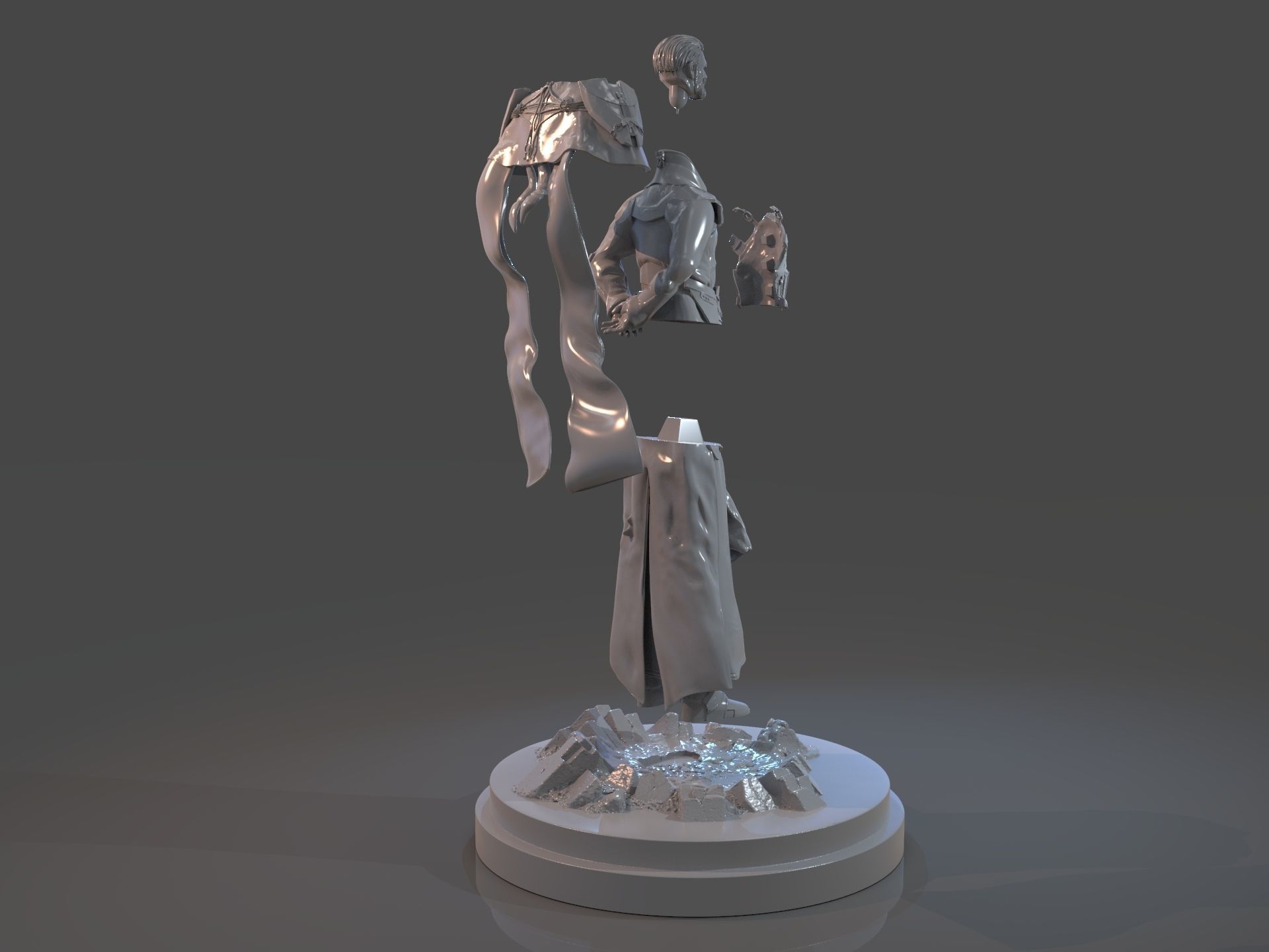 Emperor Valkorion Sculpture 3D Print Full 3D print model_31
