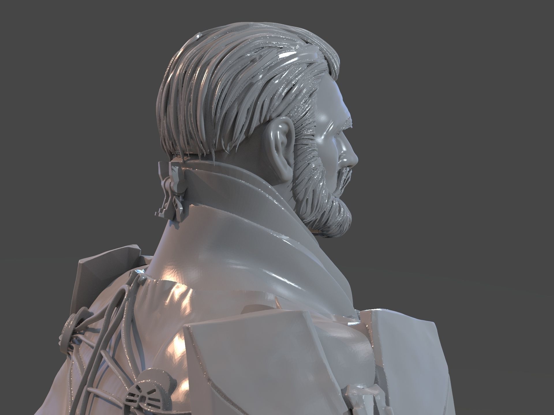 Emperor Valkorion Sculpture 3D Print Full 3D print model_24
