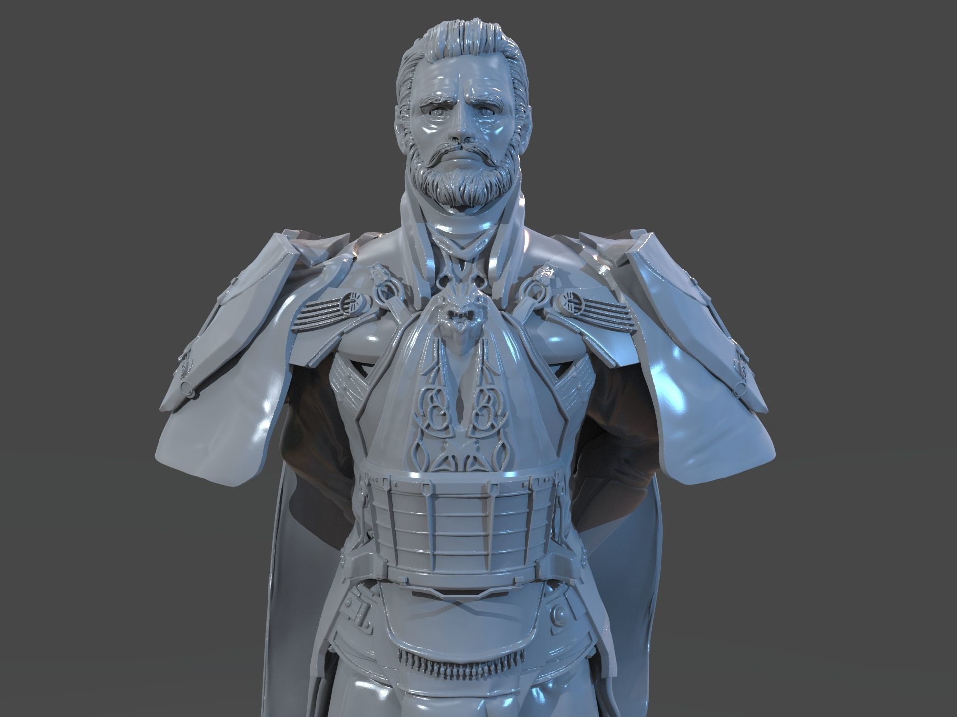 Emperor Valkorion Sculpture 3D Print Full 3D print model_10
