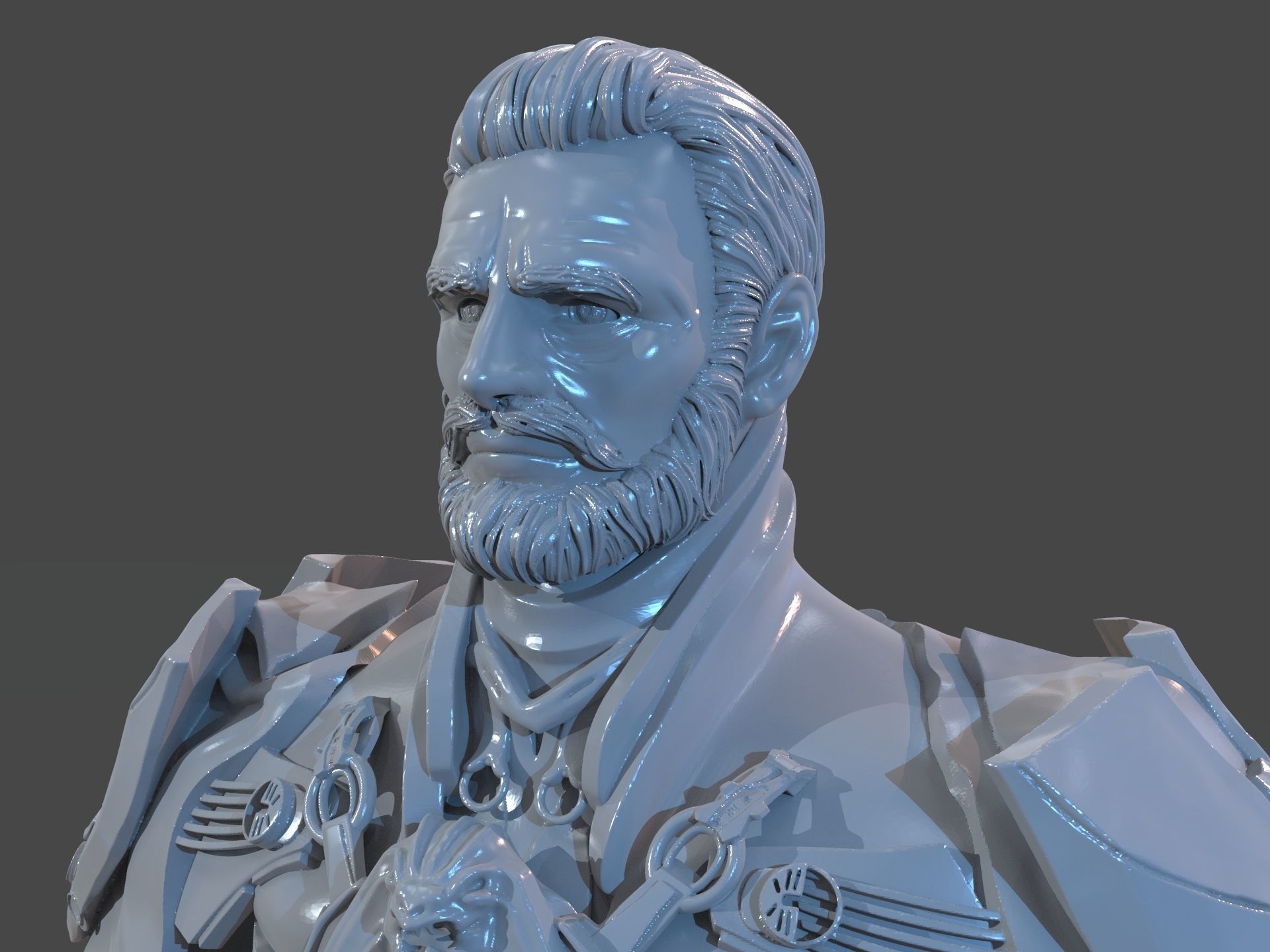 Emperor Valkorion Sculpture 3D Print Full 3D print model_20