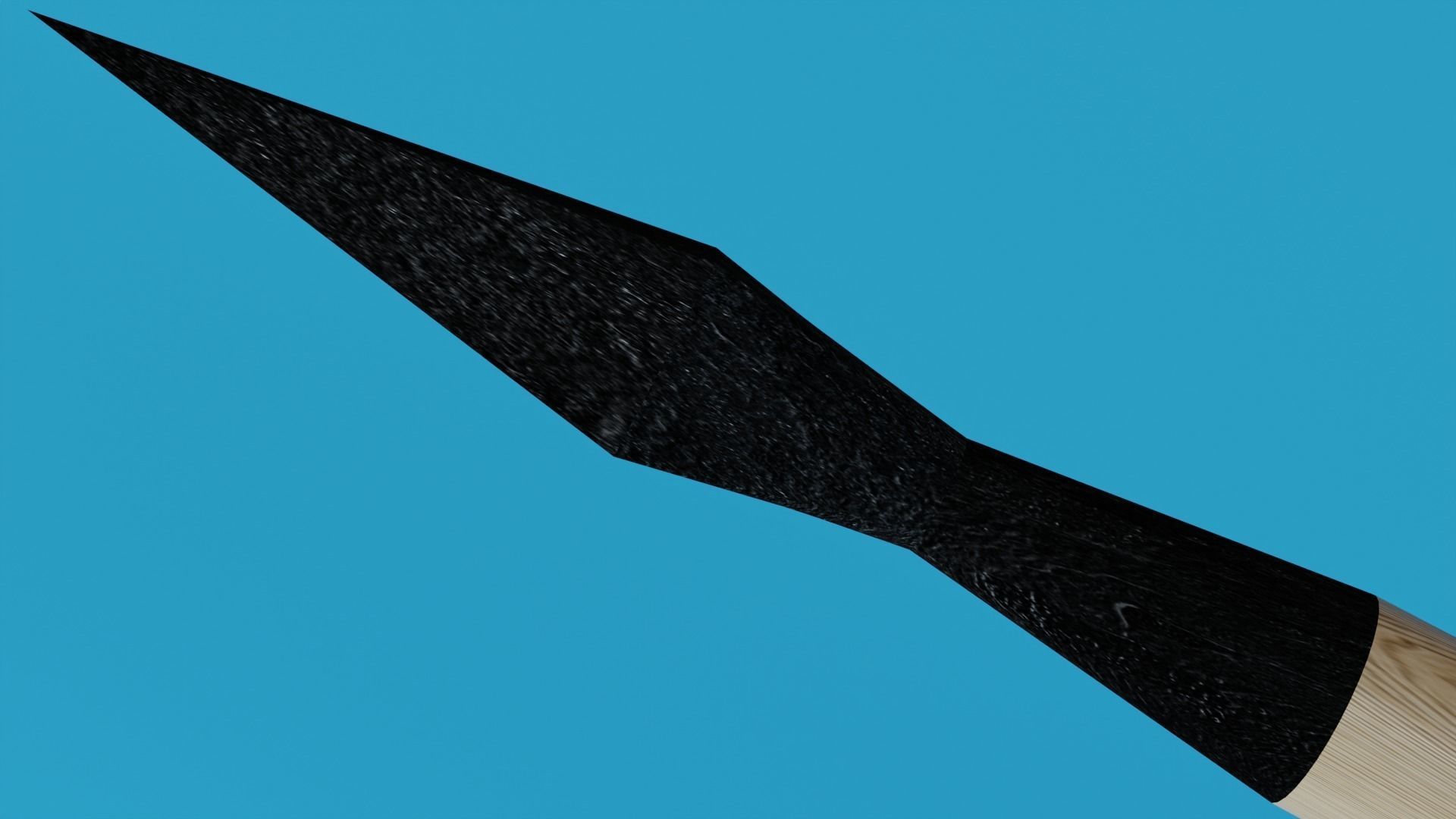 Cavalry Lance Low-poly 3D model_1