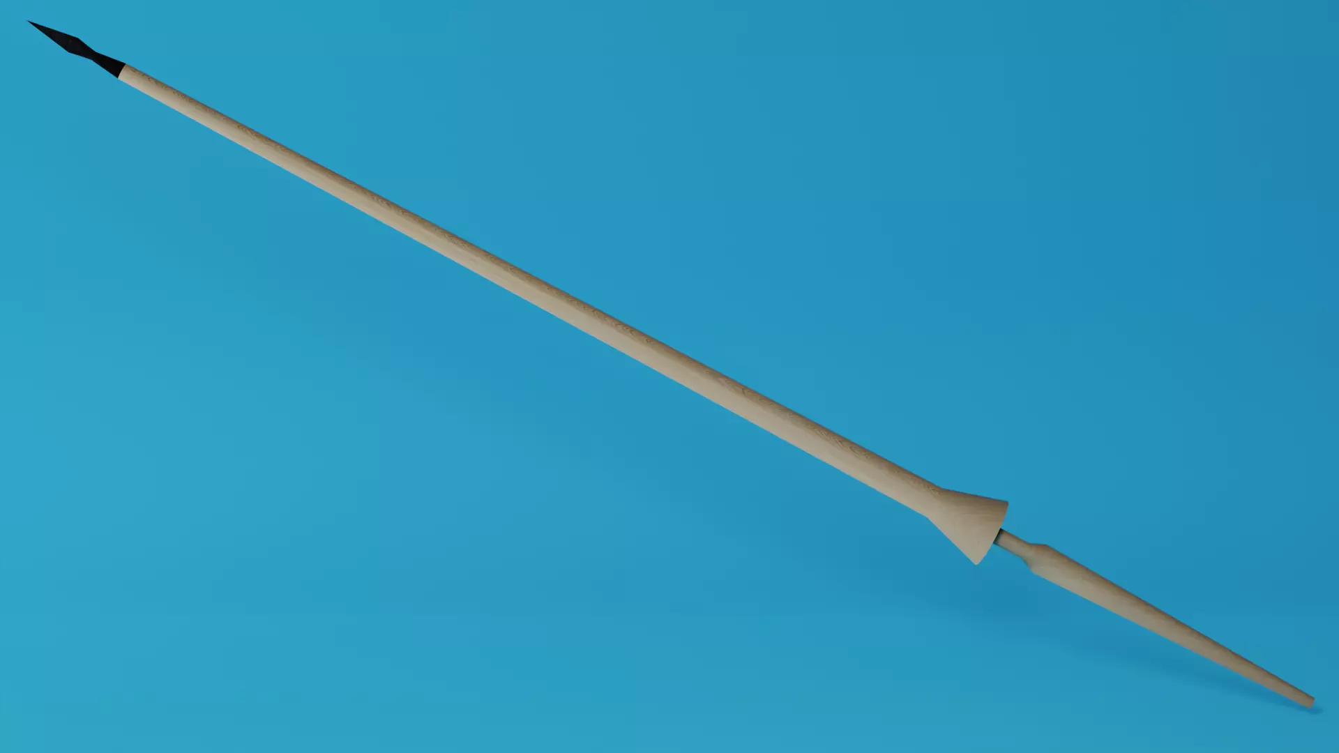 Cavalry Lance Low-poly 3D model_0