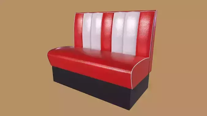 Retro diner couch