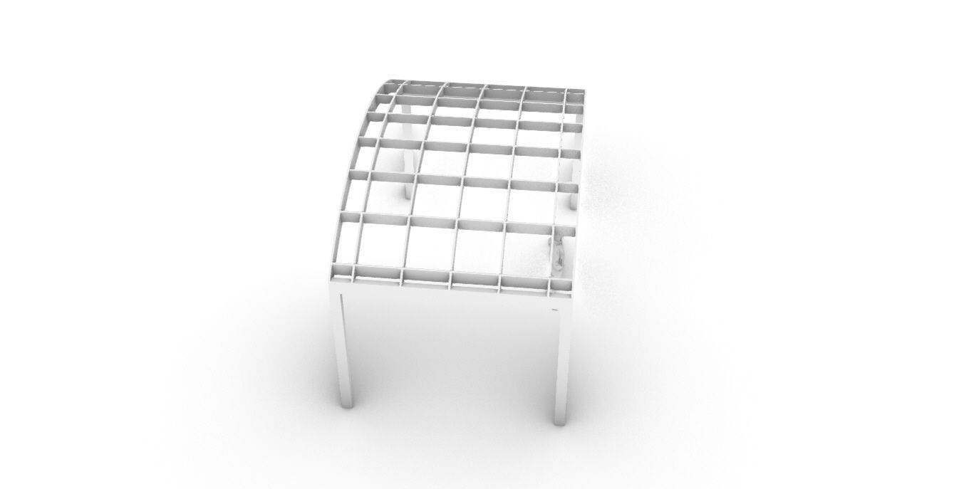 Arched Interlocking Structure Architectural Stand Alone 3D model_55