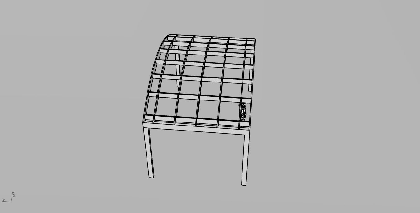 Arched Interlocking Structure Architectural Stand Alone 3D model_75