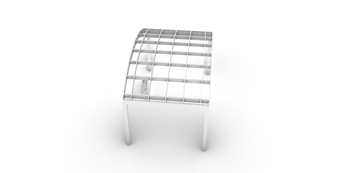 Arched Interlocking Structure Architectural Stand Alone 3D model_45