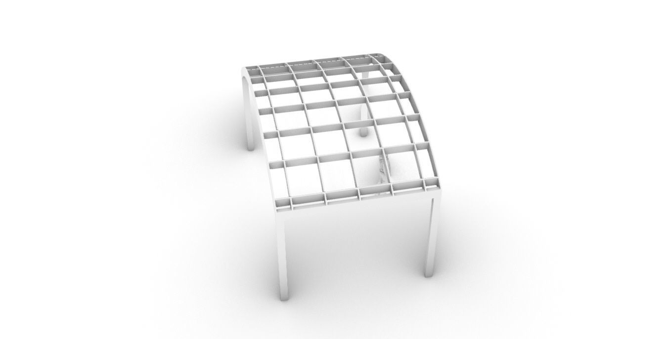 Arched Interlocking Structure Architectural Stand Alone 3D model_54