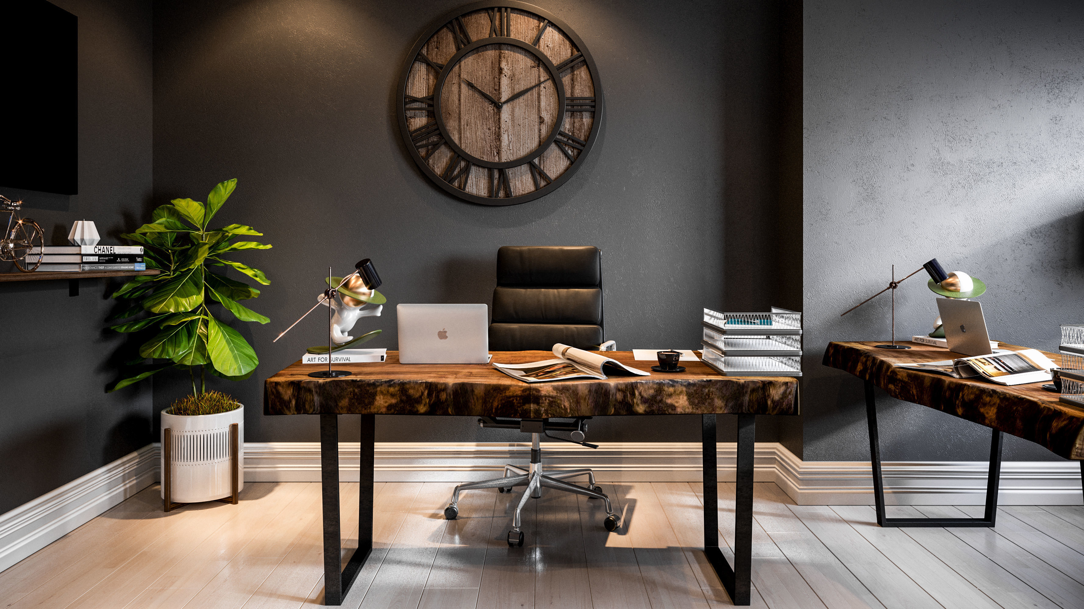 Mini Office Design 3D model_3