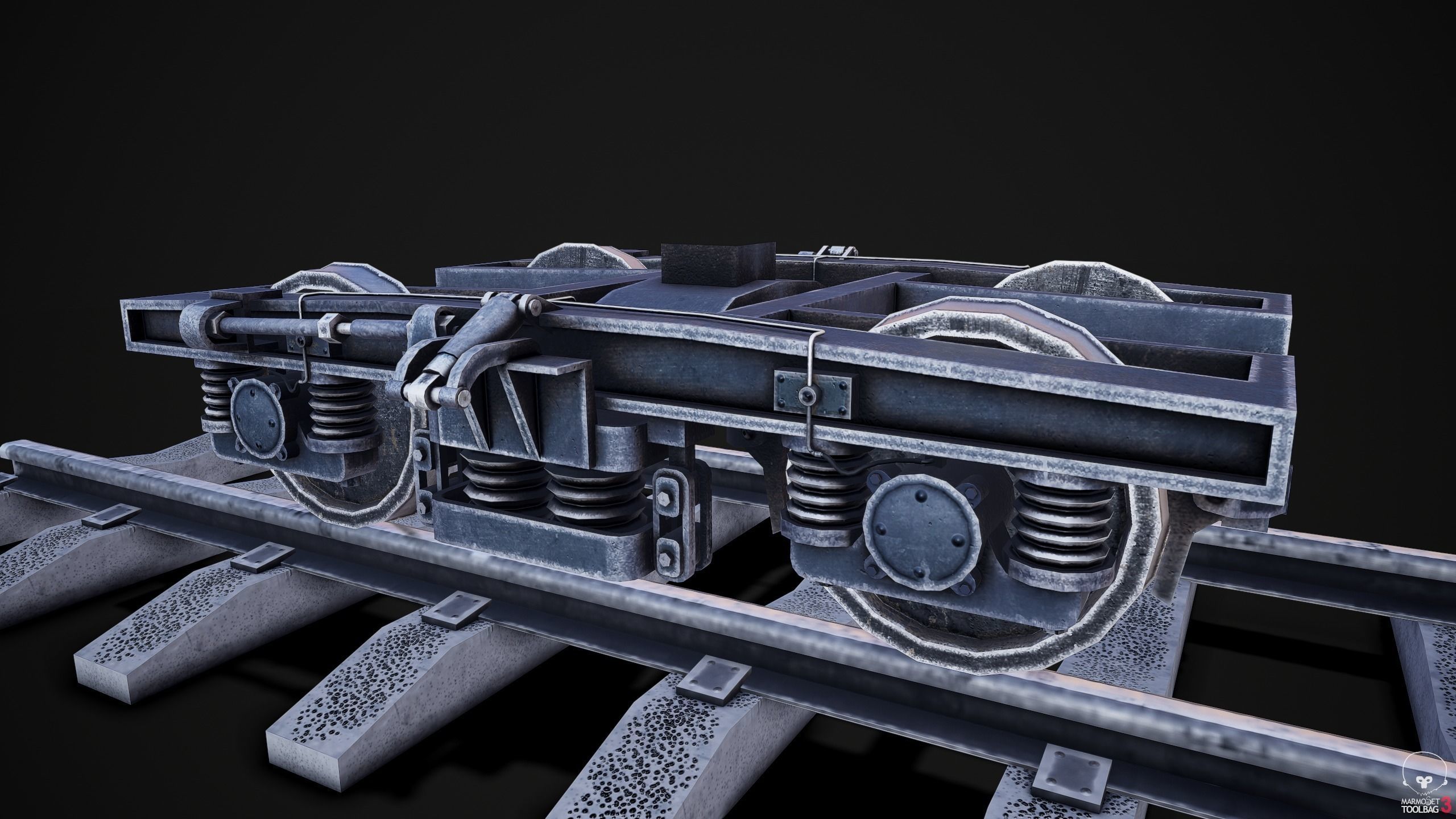 Russian mail rail car Low-poly 3D model_8