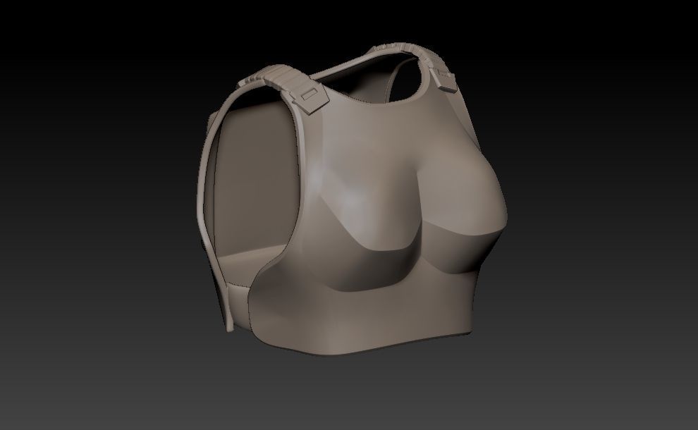 Star Wars Stormtrooper Pin Up Girl   3D print model_8