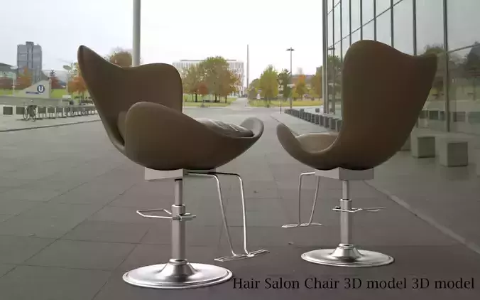 Hair Salon Chair 3D model 3D model