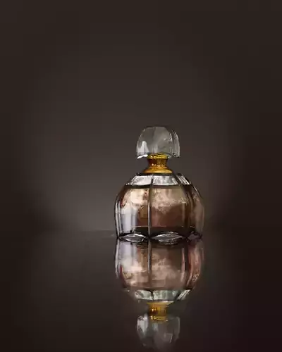 7 Sided Prism Shaped Premium Perfume Glass Bottle
