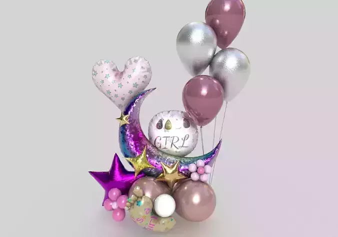  BABY GIRL BALLOON