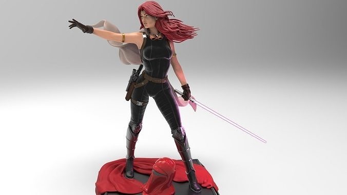 Star Wars Mara Jade 3D print model