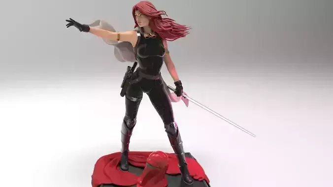 Star Wars Mara Jade 3D print model