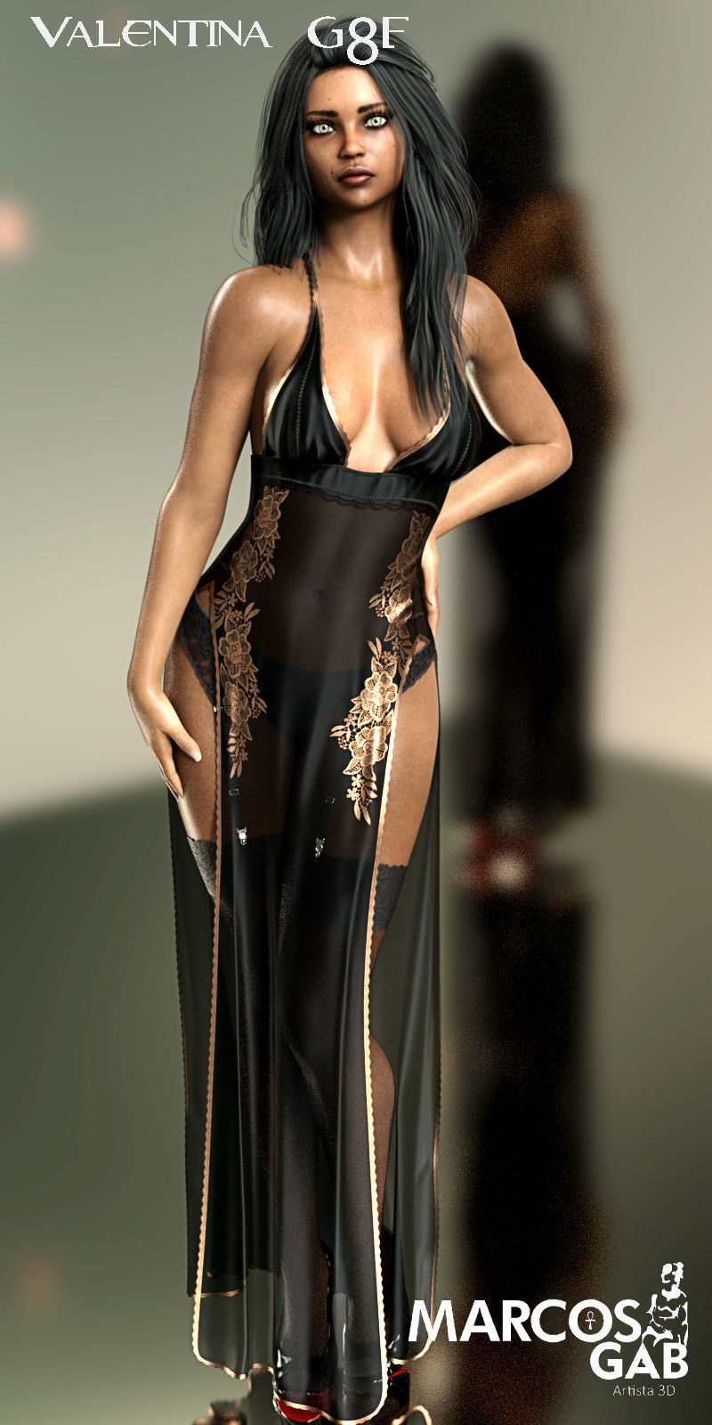 Valentina for G8F 3D model_12