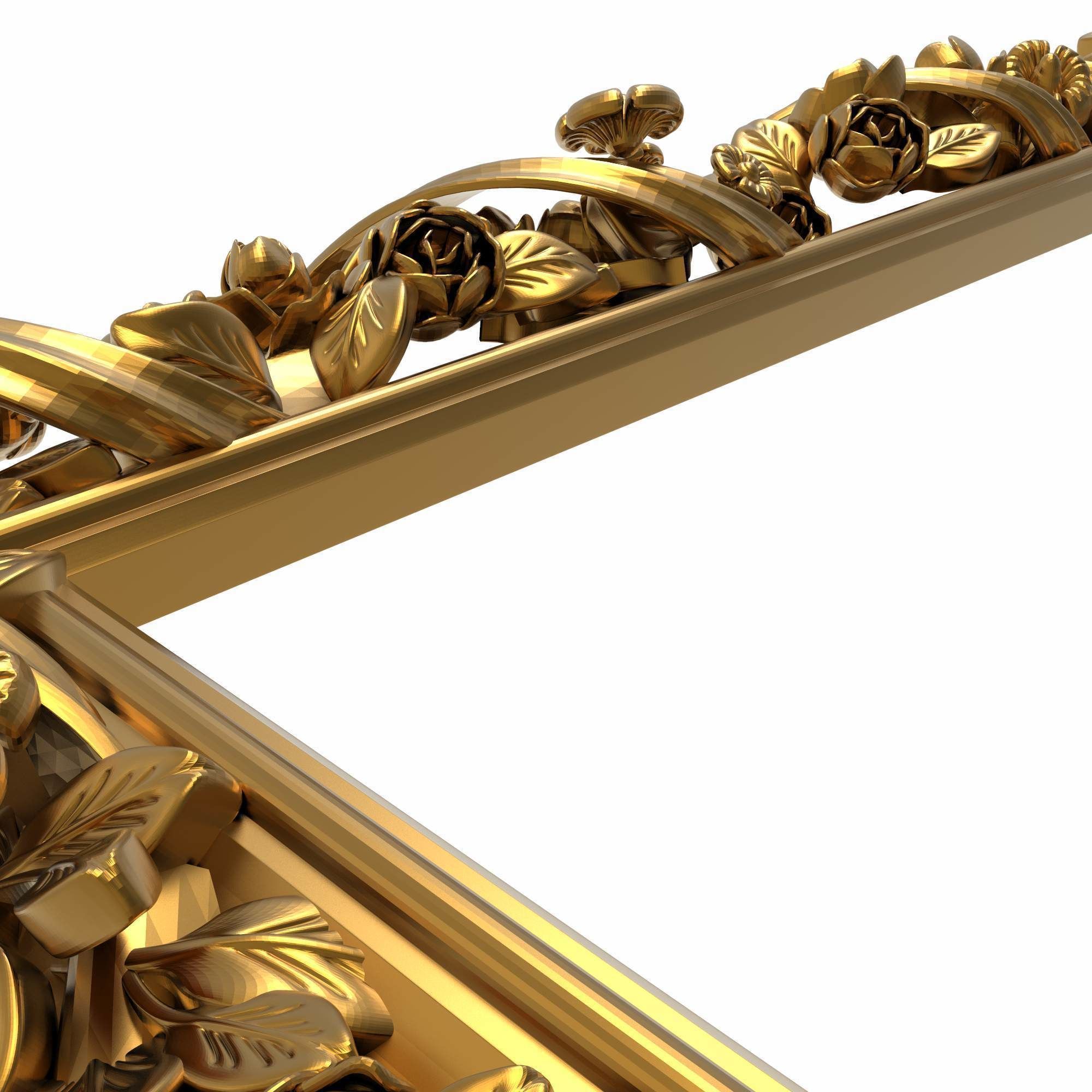 carved frame 3D model_3