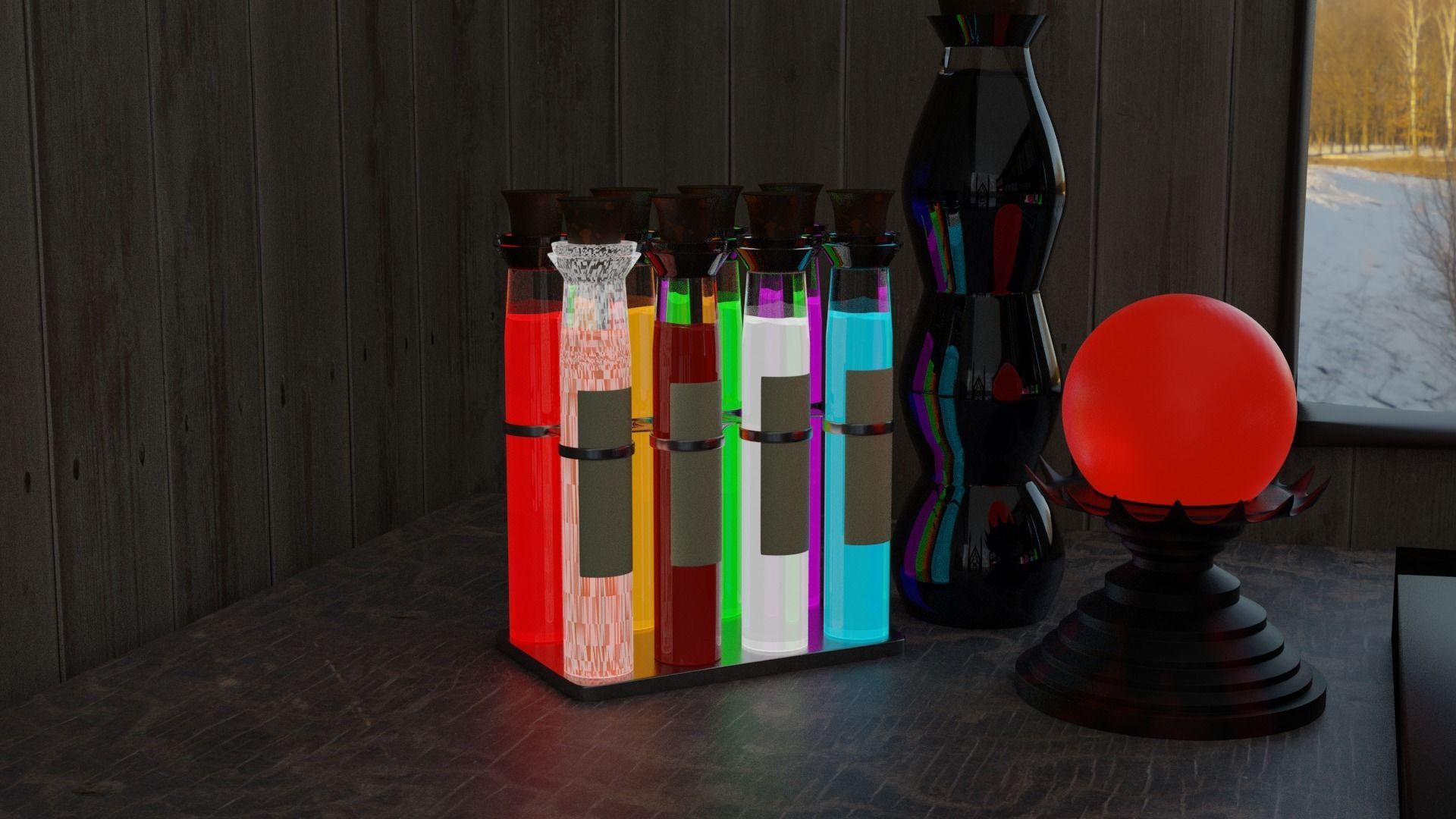 Potion room or Alchemists room 3D model_7