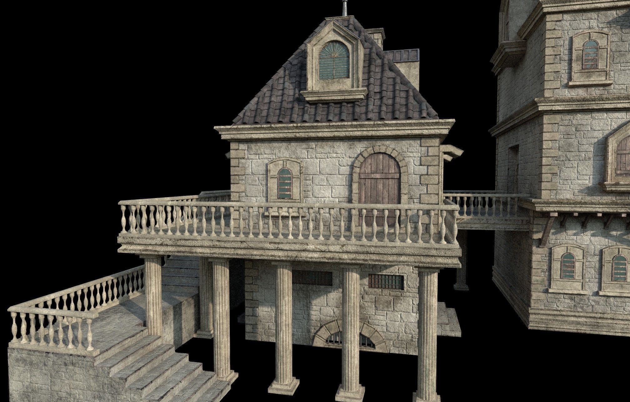 Gothic build E 3D model_8